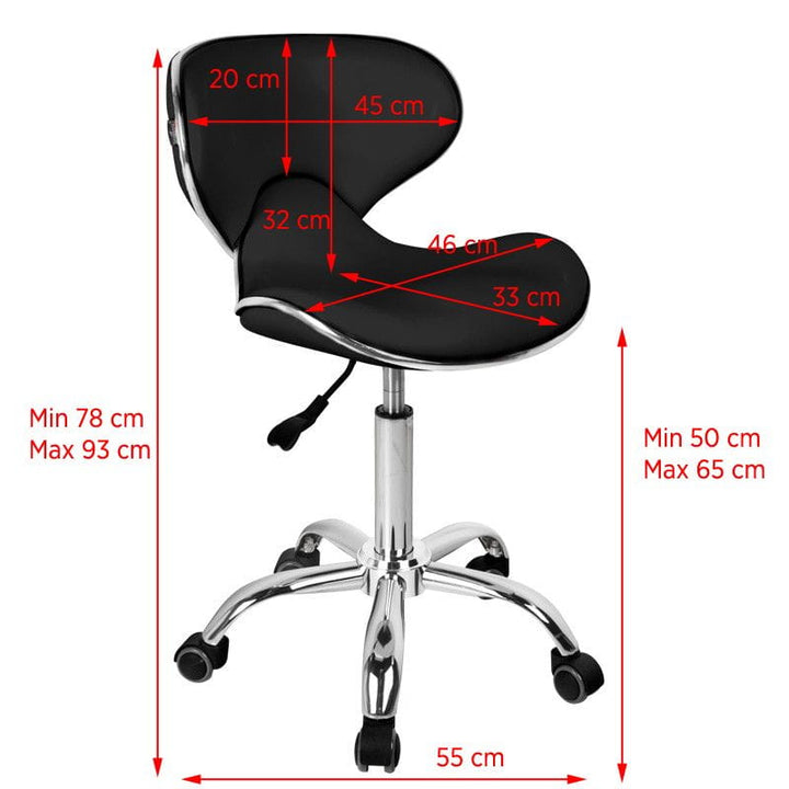 Gabbiano taboret Q-4599 czarny
