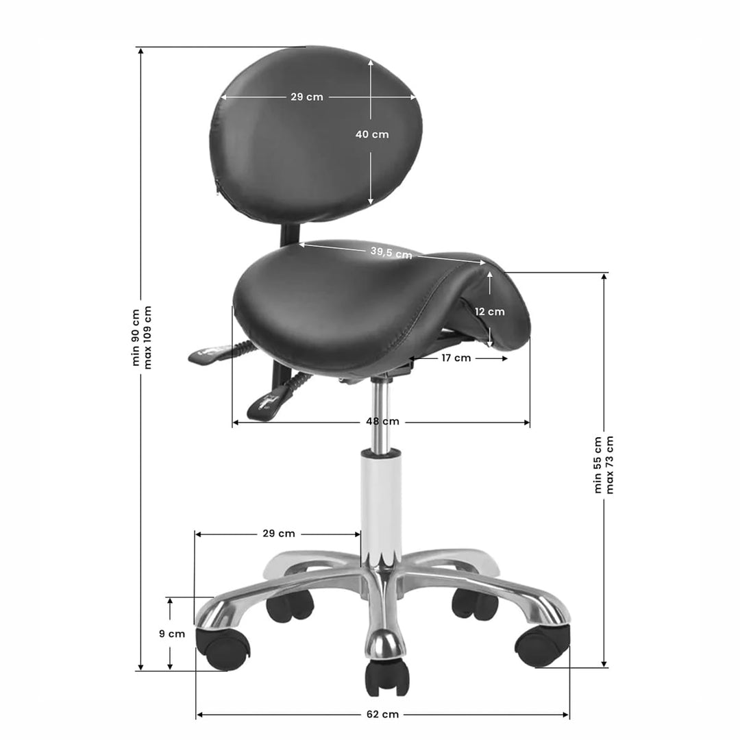 Taboret 1025 czarny Giovanni