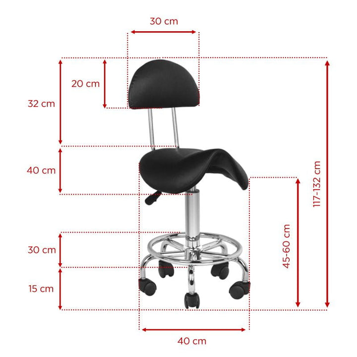 Taboret 6001 czarny