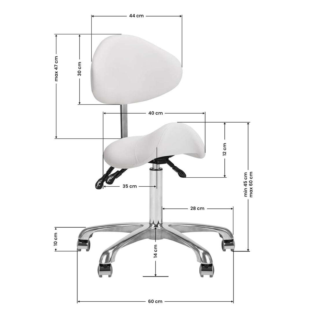 Taboret 1004 Giovanni biały