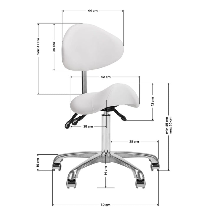 Taboret 1004 Giovanni biały