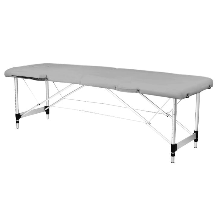 Stół składany do wykonywania tatuaży aluminiowy Komfort 2 segmentowy