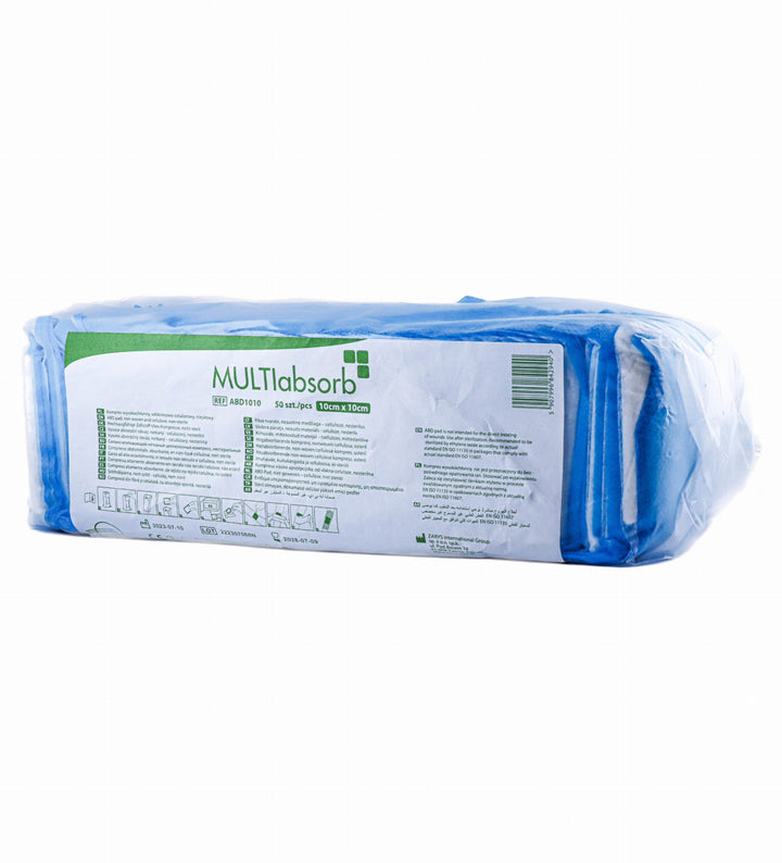 Kompresy do Gojenia 10x10cm 50szt Jednorazowe MULTIabsorb Wysokochłonne