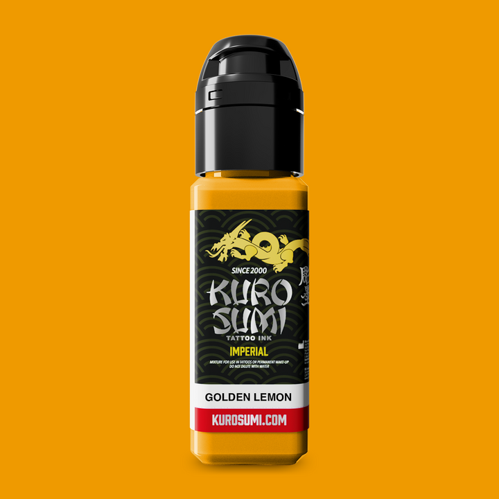 Kuro Sumi Imperial Tattoo Ink Golden Lemon 22ml - Tusz do Tatuażu