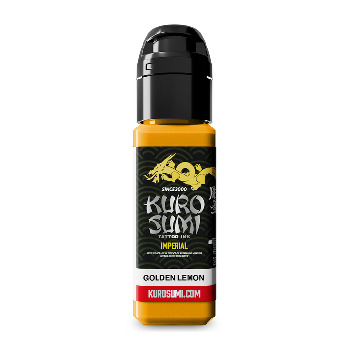 Kuro Sumi Imperial Tattoo Ink Golden Lemon 22ml - Tusz do Tatuażu