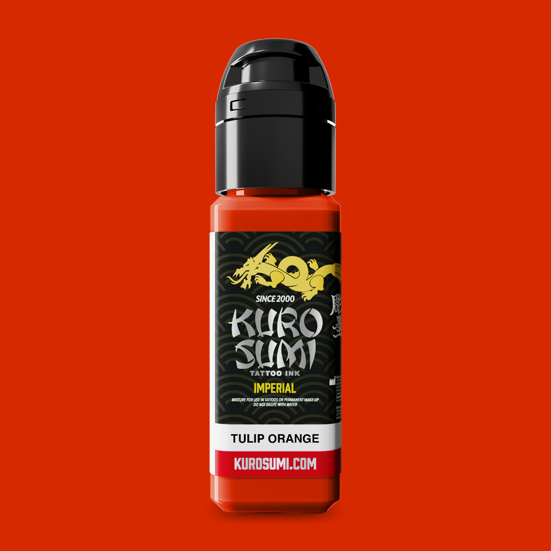 Kuro Sumi Imperial Tattoo Ink Tulip Orange 22ml - Tusz do Tatuażu