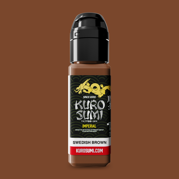 Kuro Sumi Imperial Tattoo Ink Swedish Brun 22ml - Tusz do Tatuażu
