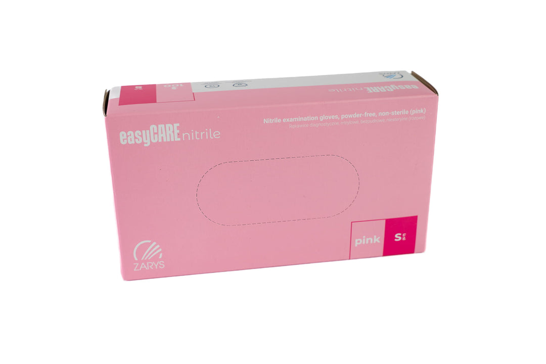 Rękawice nitrylowe Różowe S/M/L - 100szt