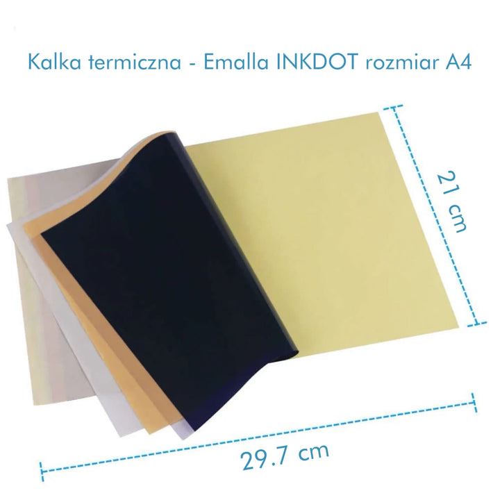 Kalka Termiczna do Odbijania Wzoru Tatuażu Papier Transferowy EMALLA INKDOT