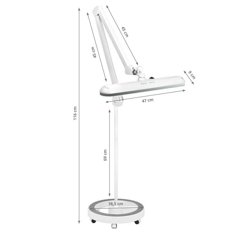 Lampa warsztatowa led Elegante 801-tl ze statywem reg. natężenie i barwa światła white