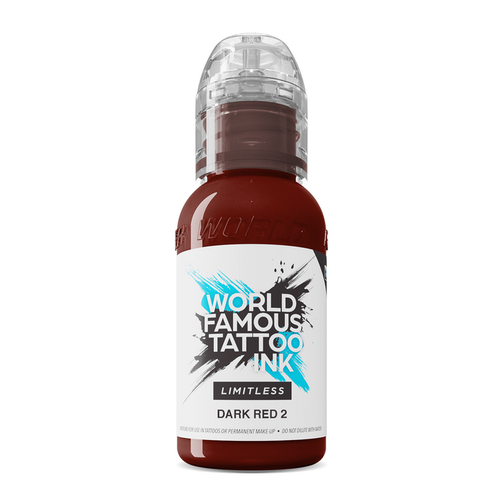 World Famous Limitless  Dark Red 2 - Tusz do Tatuażu 30ml