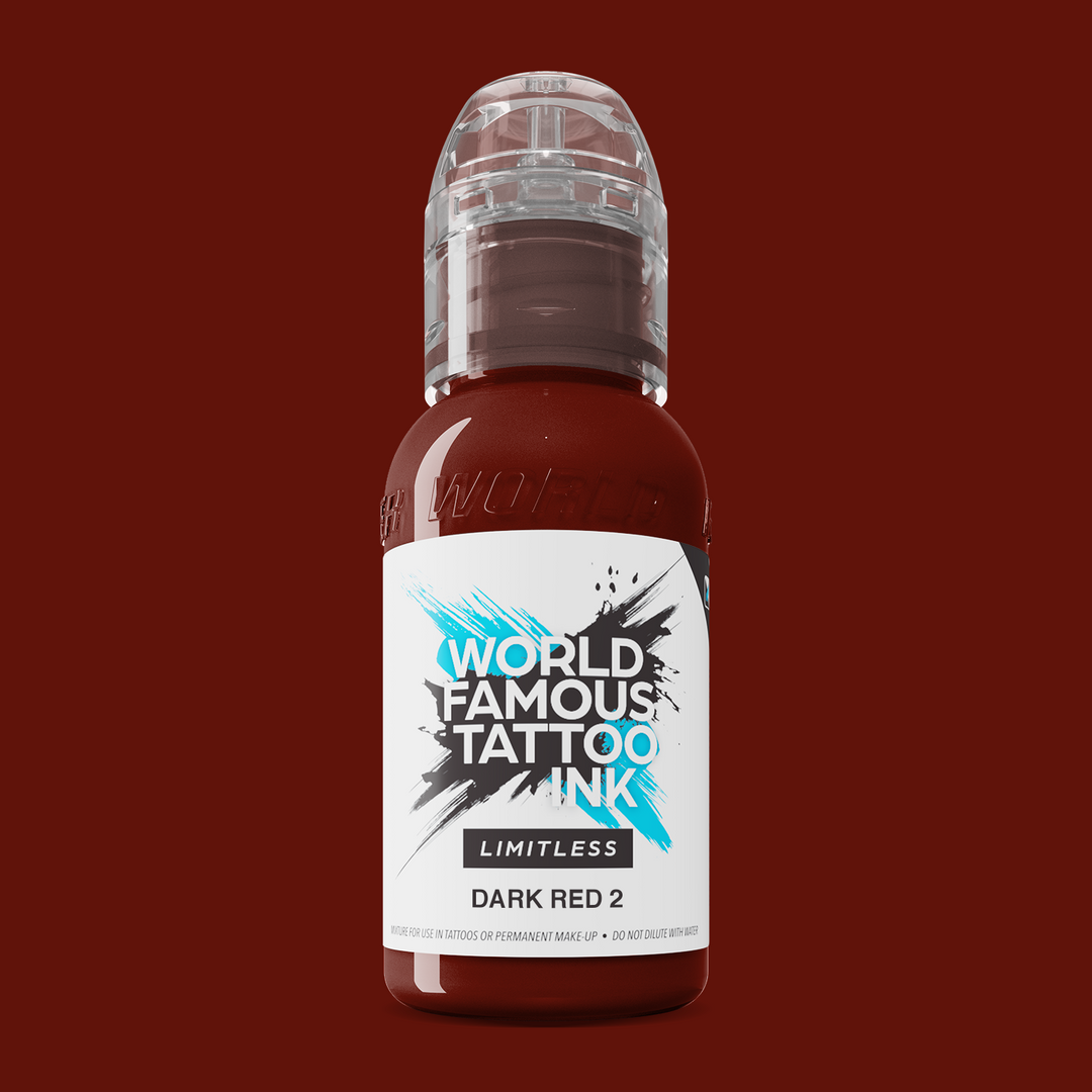 World Famous Limitless  Dark Red 2 - Tusz do Tatuażu 30ml