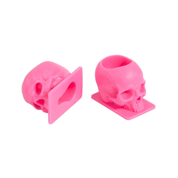 Kubeczki na Tusz  Saferly Skull - 16 mm - 200 szt Różowe
