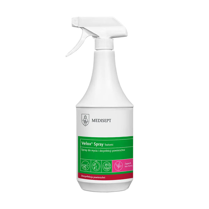 Velox Spray 1l – Zapach Tea Tonic Dezynfekcja Sprzętu 15s
