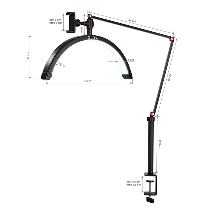 Lampa Glow MX3 do blatu czarna