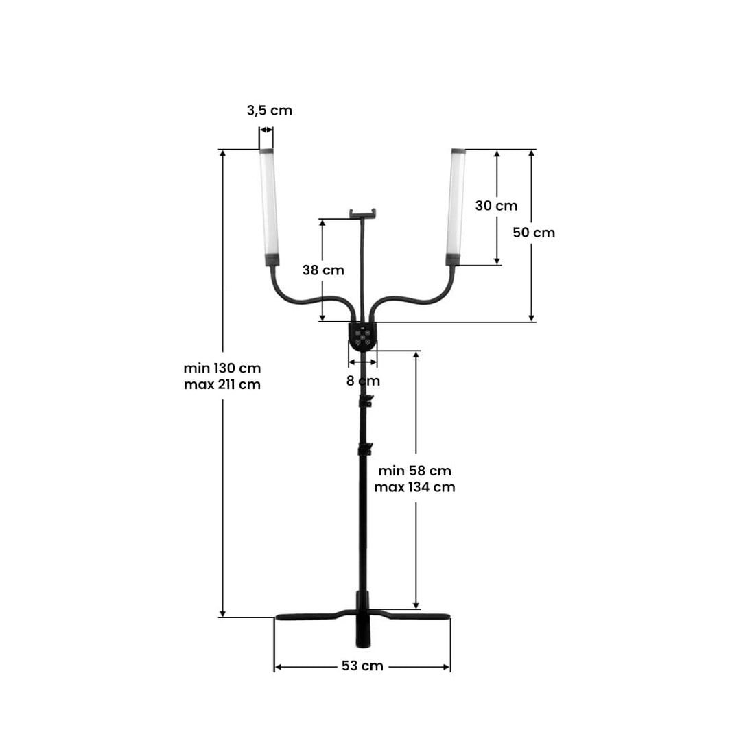 Lampa LED Polluks IV typ msp-mj-02 black z pilotem