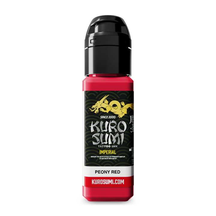 Kuro Sumi Imperial Tattoo Ink Peony Red 22ml - Tusz do Tatuażu
