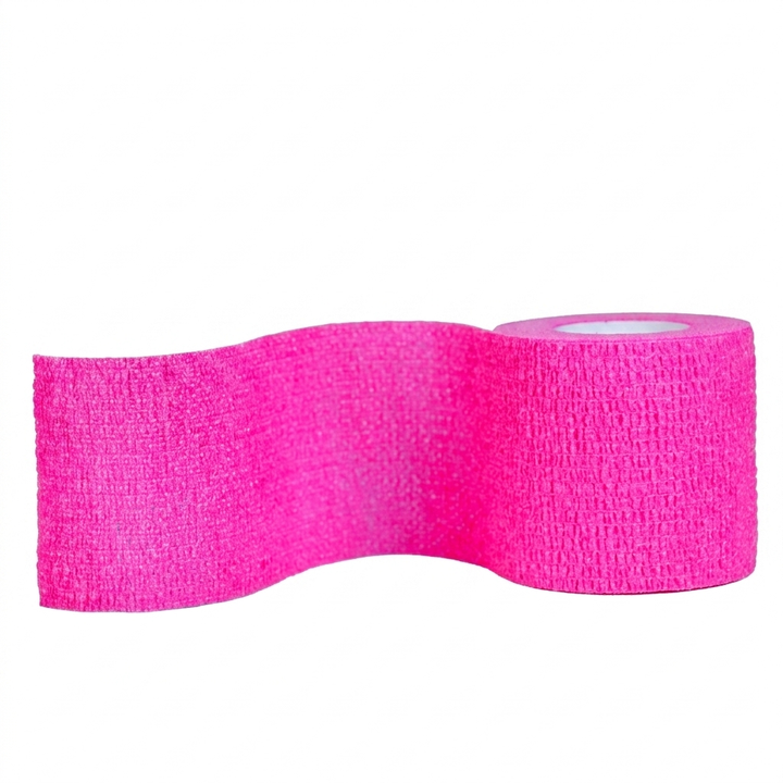Bandaż Kohezyjny na Gryf Samoprzylepny 5cm x 4,5m Intensywny Róż